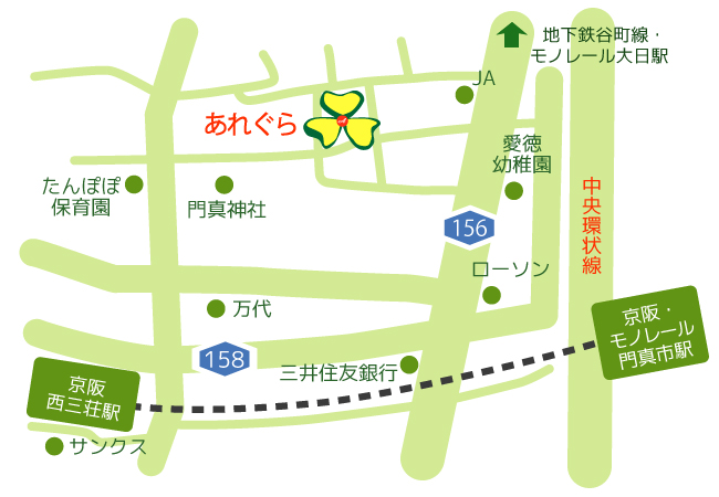アレグラ周辺地図